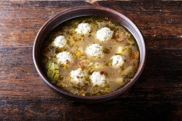 homemade meatball soup