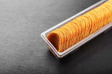 potato chips in a box