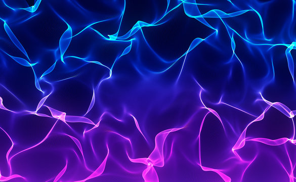 Elegant Abstract 7 -Blue and Purple - 3D Motion Graphics Design