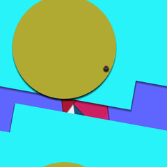 Flat material design - Creative vector trend seamless