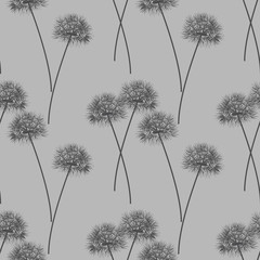 seamless pattern with dandelions