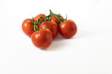 six organic tomatoes
