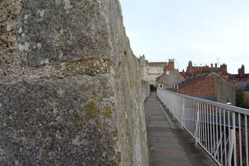 Monk Bar and the York Wall. Yorkshire, England, UK