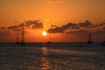 Coucher de Soleil Caye Caulker Belize