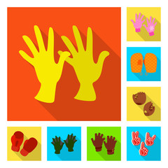 Vector design of own and textile symbol. Set of own and safety vector icon for stock.