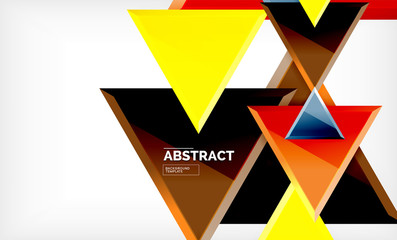 Tech futuristic geometric 3d shapes, minimal abstract background