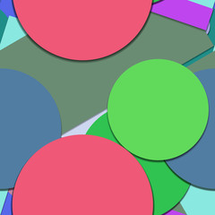 Flat material design - Creative vector trend seamless