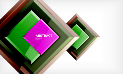 Square geometric background