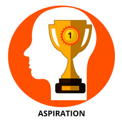 Aspiration Abstract Icon Surrealism  Vector