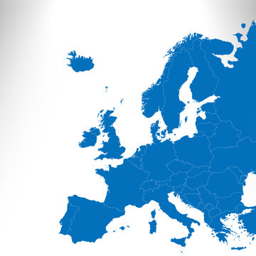 Vector europe map