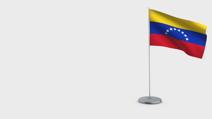 Venezuela 3D waving flag illustration.