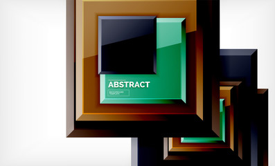 Square geometrical background