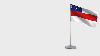 Amazonas 3D waving flag illustration.
