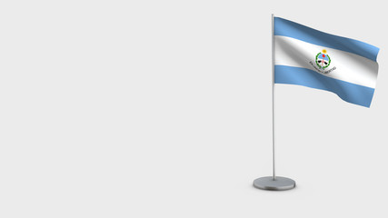 San Juan_argentina 3D waving flag illustration.
