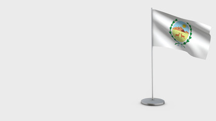 San Luis 3D waving flag illustration.