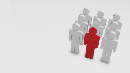 red leader and business team