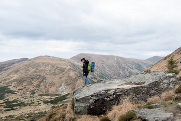 Fototapeta premium Bird's-eye. Hard to reach trails, difficulties on the road