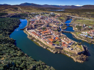 aerial view of Buitrago de lozoya