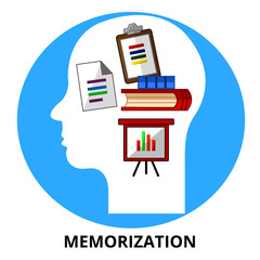 Memorization Abstract Icon Surrealism Concept Illustration Vector
