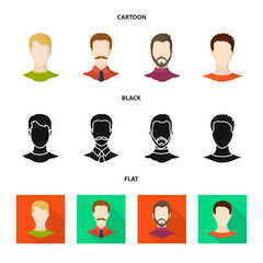 Vector design of professional and photo icon. Set of professional and profile vector icon for stock.