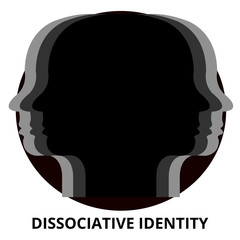 Dissociative Identity Abstract Icon Surrealism Vector