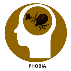 Phobia Abstract Icon Surrealism Vector