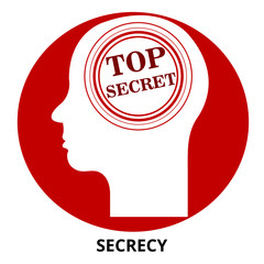 Secrecy Abstract Icon Surrealism Vector
