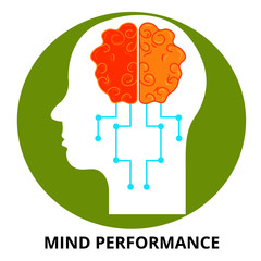 Mind Performance Abstract Icon Surrealism Vector