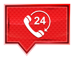 24 hours open phone rotate arrow icon misty rose pink banner button