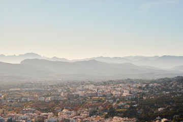Fototapeta na wymiar Panoramic view of Javea town from Cape Antonio.