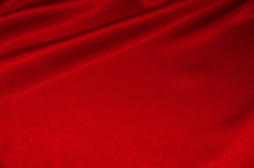 red satin or silk fabric as background