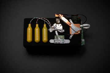 Explosive device with timer