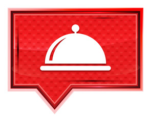 Food cover icon misty rose pink banner button