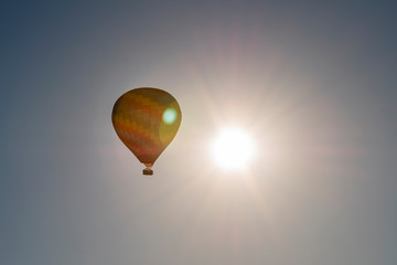 hot air balloon in the sky