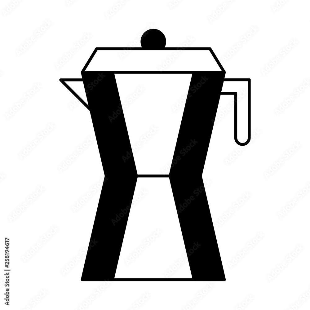 Poster coffee teapot drink isolated icon