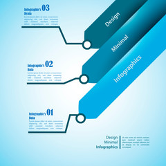Three arrows, use for infographics. Can be used for presentation