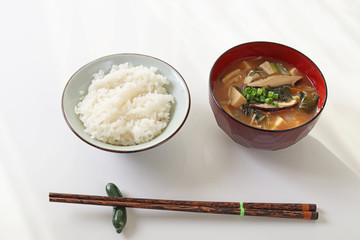 おいしそうな和風朝食