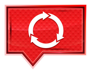 Refresh update icon misty rose pink banner button