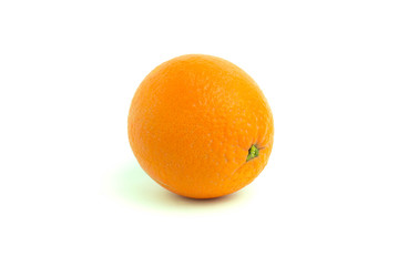 organic orange isolated on a white background.
