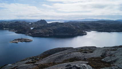 view of a dam in the mountains with trout fishing