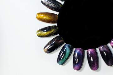 palette for choosing nail design