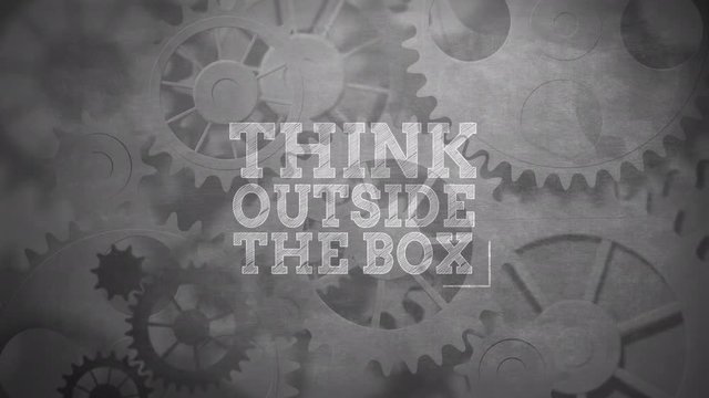 Think outside the box written 
