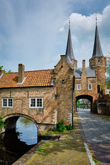 Oostport (Eastern Gate) of Delft. Delft, Netherlands