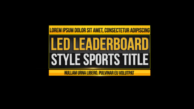 Large 3D Header Title