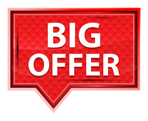 Big Offer misty rose pink banner button
