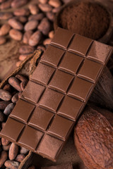 Cocoa pod, Chocolate sweet background
