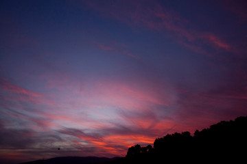 A crazy sunset in Israel Views of the Holy Land