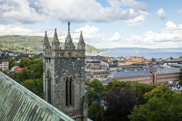 Fototapeta premium View from Nidaros Cathedral