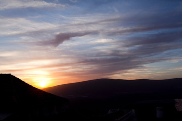 A crazy sunset in Israel Views of the Holy Land