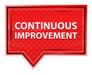 Continuous Improvement misty rose pink banner button